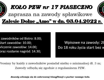 ZAWODY SPŁAWIKOWE 03.04.2022