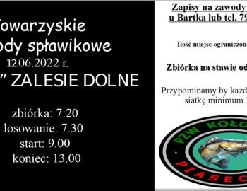 Towarzyskie Zawody Spławikowe 12.06.2022